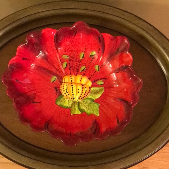 New Pier 1 Chelsea Hand-Painted Earthenware Bowl - Picture 2 of 4